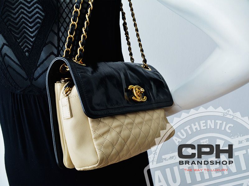 Chanel Contrast skulder taske-3571