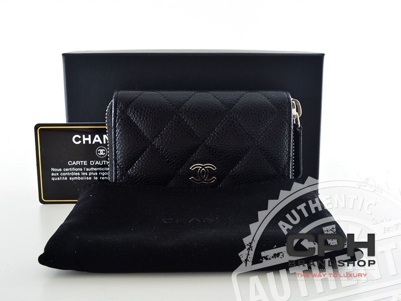 Chanel pung i caviar skind.-0
