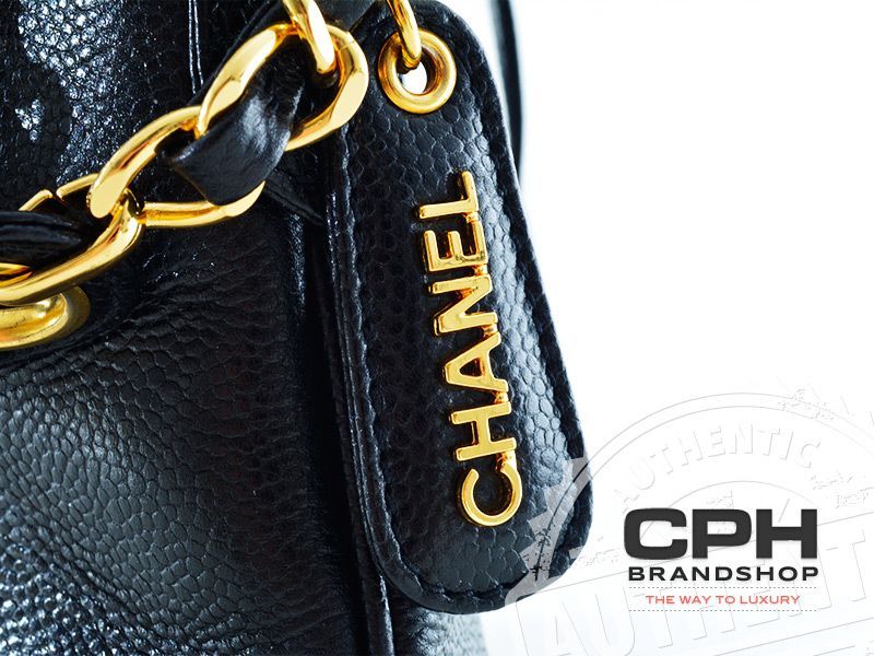 Chanel skuldertaske caviar.-3944
